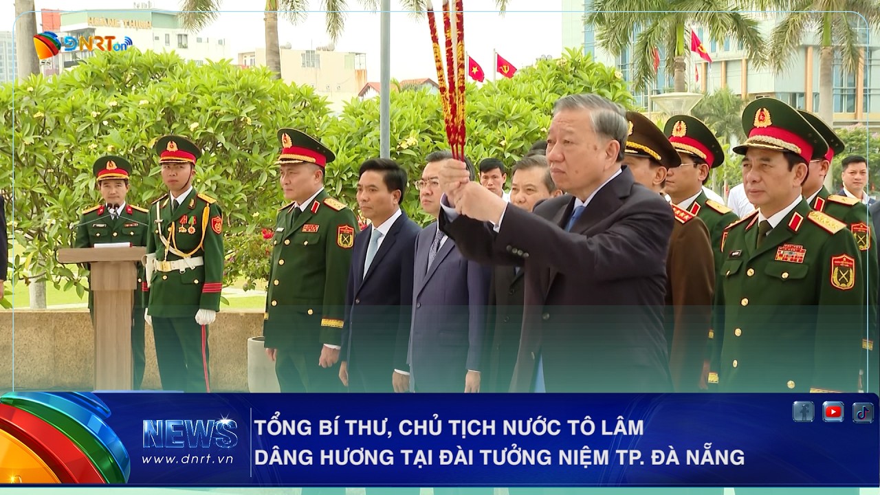 TỔNG BÍ THƯ, CHỦ TỊCH NƯỚC TÔ LÂM DÂNG HƯƠNG TẠI ĐÀI TƯỞNG NIỆM TP  ĐÀ NẴNG