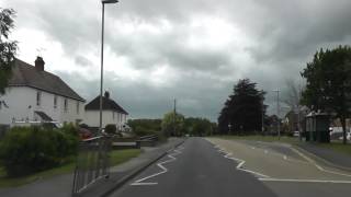 preview picture of video 'Driving Along High Street, Synehurst & Badsey Road, Badsey, Evesham, Worcestershire, England'