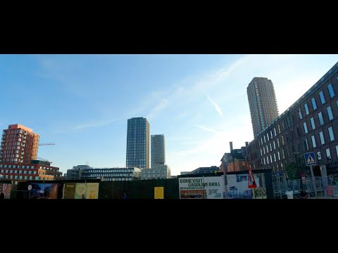 Copenhagen skyscraper district and old Carlsberg brewery, Valby