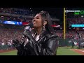 Jazmine Sullivan's AMAZING National Anthem before World Series Game 5!!