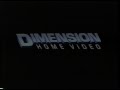 Dimension Home Video 2000 Company Logo VHS Capture
