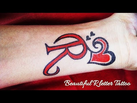 Letter R Tattoo ideas amazing R letter tattoo design R tattoo collection YouTube