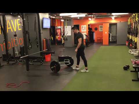 Resistance Band Trap Bar Deadlift