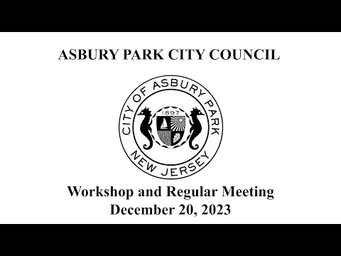 Asbury Park City Council Meeting - December 20, 2023