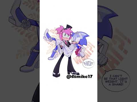 Amy Wears The Pants In This Relationship😂 #sonicthehedgehog #amyrose #sonamy #comicdub #ytshorts