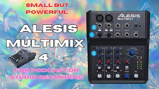 Video thumbnail for Alesis MultiMix 4 USB FX / 4 Channel Compact Studio Mixer by Roy's Studio Adventures