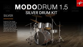 Video thumbnail for MODO DRUM 1.5 Silver drum kit - get realistic, natural and customizable drum tracks by ikmultimedia