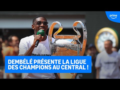 Ousmane Dembélé sur le central de Roland-Garros !