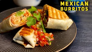 Mexican Veg Burritos Recipe | How To Make Burrito | Homemade Burritos Recipe