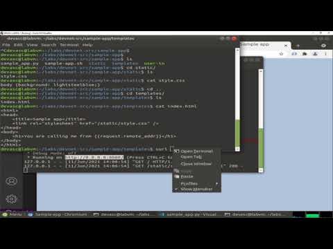 6.2.7 Lab - Build a Sample Web App in a Docker Container