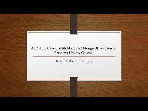 ASP NET Core 3 With MVC and MongoDB Course Preview Udemy Course