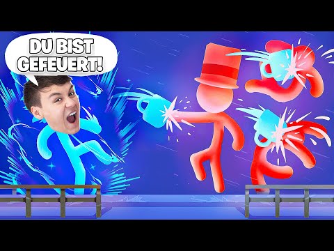 DU BIST GEFEUERT!! Roman VERPÜGELT den BOSS!? - Stick It to the Stick Man