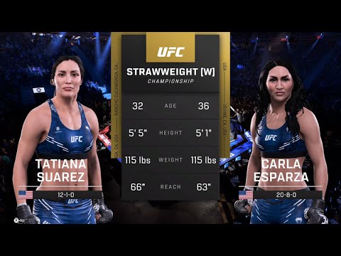 EA Sports UFC 5 Gameplay Tatiana Suarez vs Carla Esparza