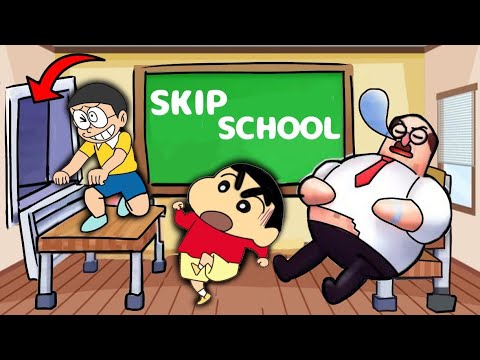 Shinchan And Nobita School Escape 😱