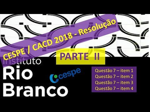 CESPE/CACD 2018   parte II - Resolução das questões teóricas de LP (#79)