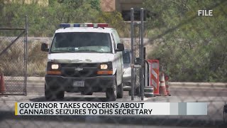 New Mexico governor takes concerns about cannabis seizures to DHS Secretary Mayorkas