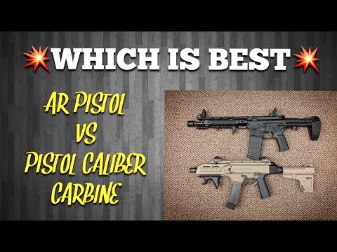 💥WHICH IS BEST?💥 AR15 Pistol vs Pistol Caliber Carbine