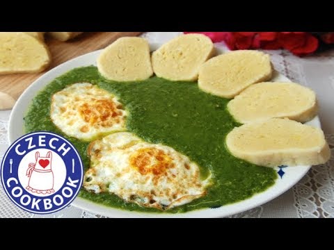 Spinach Sauce Recipe - Špenát - Czech Cookbook