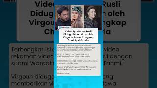 Video Syur Inara Rusli Diduga Dibocorkan Virgoun! Insanul Fahmi Ungkap Isi Chat dengan Ayah Starla