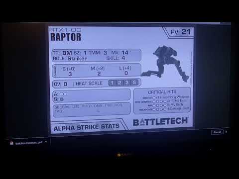 Alpha Strike Campaign: How to build your unit