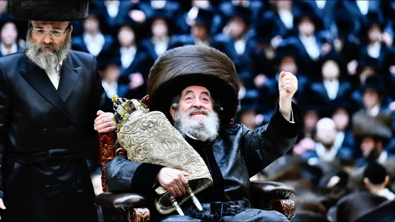 הכנסת ספר תורה היסטורי וחג מרומם בצל האדמו"ר מויז'ניץ | Viznitz Historic Hachnosas Sefer Torah 20