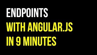 Accessing Endpoints in 9 minutes | Intermediate Angular | Quick Code