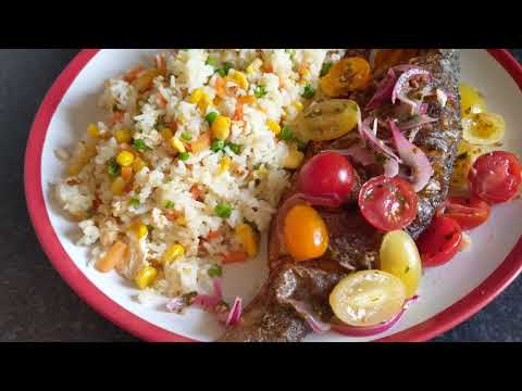 HOW TO COOK FISH & TOMATO SALAD RECIPE | Elodia's Kitchen