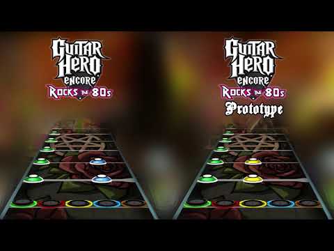 Guitar Hero 80's Prototype - "We Got The Beat" Chart Comparison