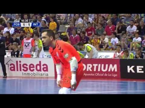 Paradas de Jesús Herrero en el FC Barcelona - Movistar Inter. Play Off Final