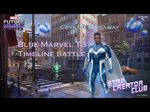 Testing Blue Marvel T3 | Timeline (Autoplay) & Crystal Giveaway | Marvel Future Fight
