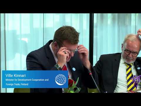 Minister for Development Cooperation and Foreign Trade Ville Kinnari - Africa Adaptation Summit