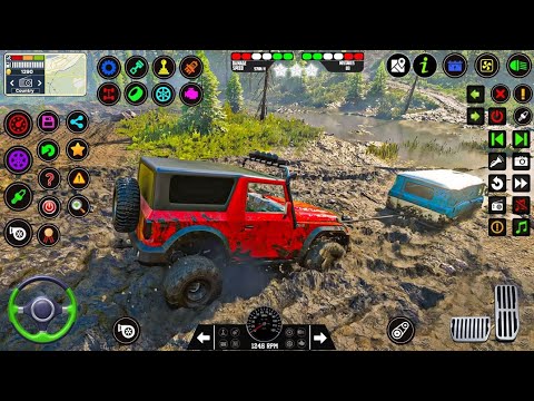 Offroad Jeep Driving Simulator - Luxury SUV 4x4 Prado Stunts - Android GamePlay