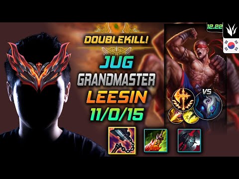 GrandMaster Jungle Lee Sin Build Goredrinker Conqueror - Lee Sin Jungle vs Kindred - LOL KR 12.22