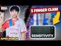 Apex PUBGM : Latest Sensitivity For 5 Finger Control Code Bgmi / Pubg Mobile