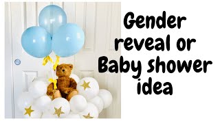 DIY BABY SHOWER BALLOONS | GENDER REVEAL IDEAS