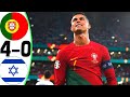 Portugal vs Israel 4-0 - RONALDO SHOW - All Goals and Highlights 2023