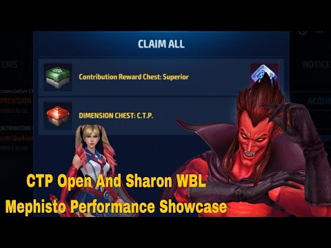 CTP Open And WBL Mephisto Stage 39 Clear With Sharon New Uniform - Marvel Future Fight