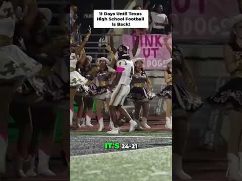 Posting 1 play every day until Texas High School Football is back! 11 Days left!