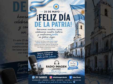 Desfile del 25 de Mayo en Laborde 🆁🅰🅳🅸🅾 🅸🅼🅰🅶🅴🅽 #🆁🄰🅳🄸🅾🄸🅼🄰🅶🄴🅽🄻🅰🄱🅾🅁🅳🄴