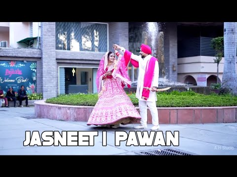 Jasneet ❤ Pawan.... best wedding highlight .....shoot by A.H Studio......