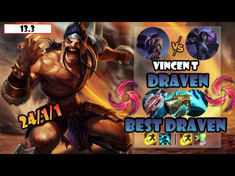 ENG SUB【Vincent Draven】S12 CN Best Draven Vs Kai'sa | 24 Kills