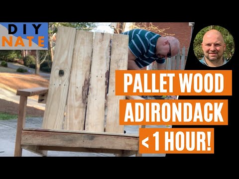 image-How to make a pallet chair?