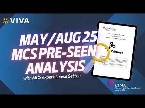 CIMA MCS August 2025 Pre-seen Analysis Part 1 (Trimayr)