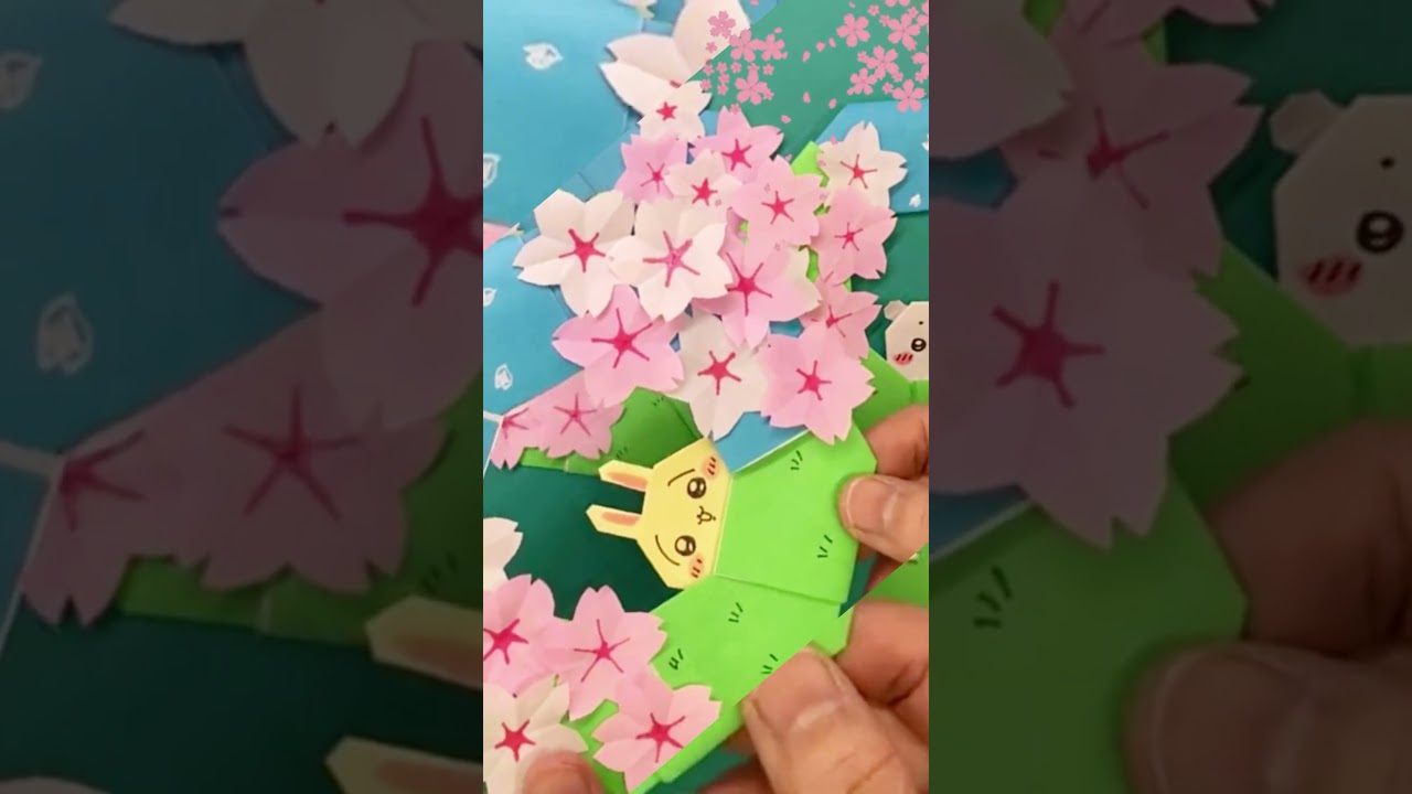 #Shorts ＃折り紙　#おもちゃ箱 #ちいかわ　#さくら