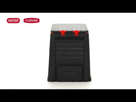 Садовый компостер Keter E-Composter 320 л (75х65х65 см), черный, бак для переработки удобрений (231597) - фото 1 - id-p2857941673
