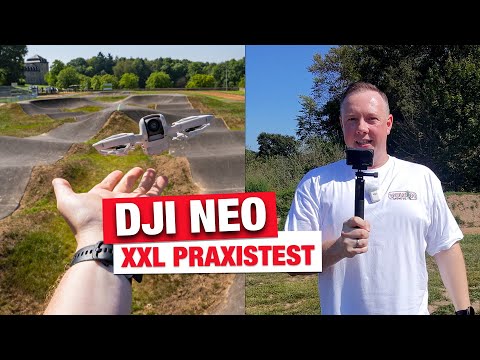 DJI NEO - XXL TEST - Erster Flug mit & ohne Fernsteuerung + Verfolgen lassen auf dem Bike