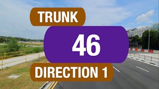 SBS Transit Trunk 46 (Direction 1) | Bus Service Route Visual