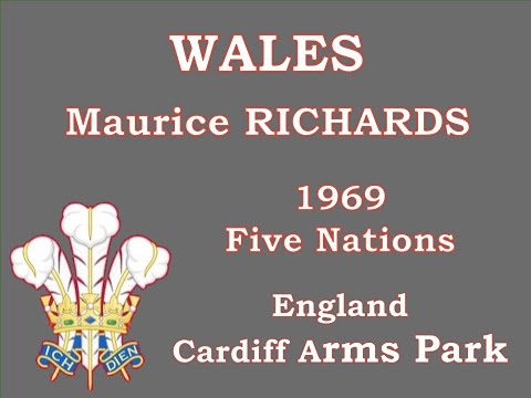 Maurice Richards - 1969 Five Nations vs England at Cardiff Arms Park 1st try