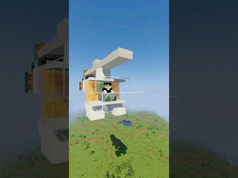 ULTIMATE HELICOPTER BUILD HACK IN MINECRAFT! #shorts
