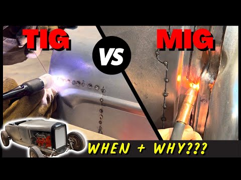 TIG vs MIG Welding Sheet Metal - How & When to Use Them!! Roadster Hood + Cowl (Part 3)